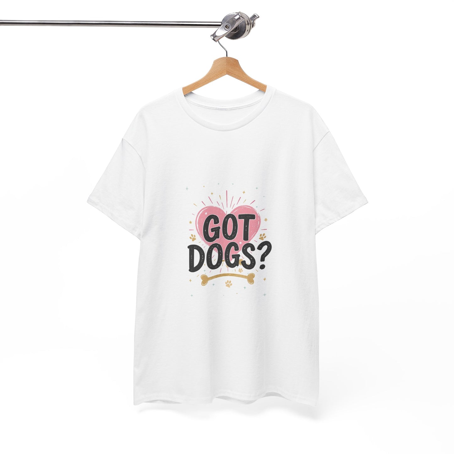 Got Dogs? White Dog Parent T-Shirt - Unisex Cotton Tee for Dog Moms & Dads