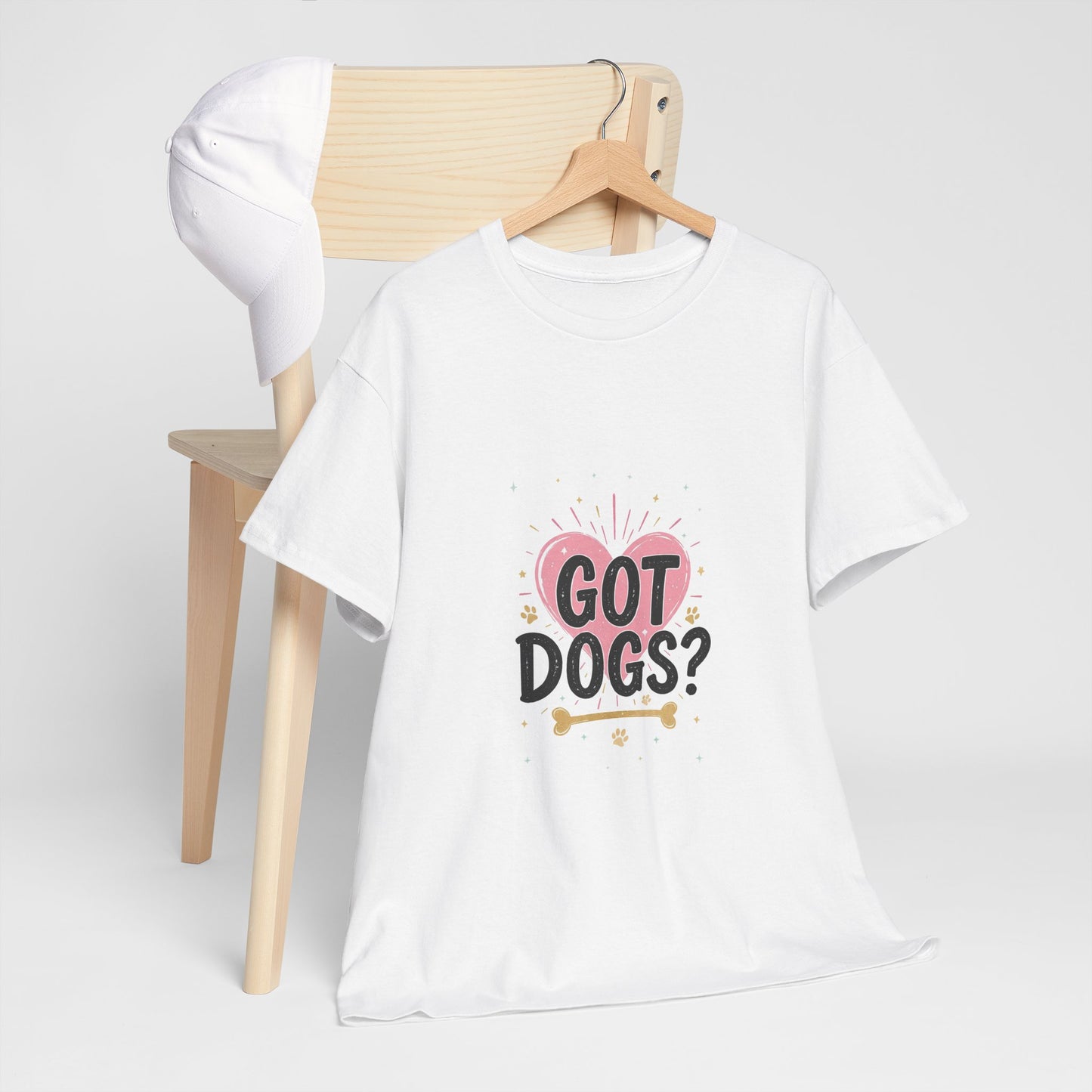 Got Dogs? White Dog Parent T-Shirt - Unisex Cotton Tee for Dog Moms & Dads