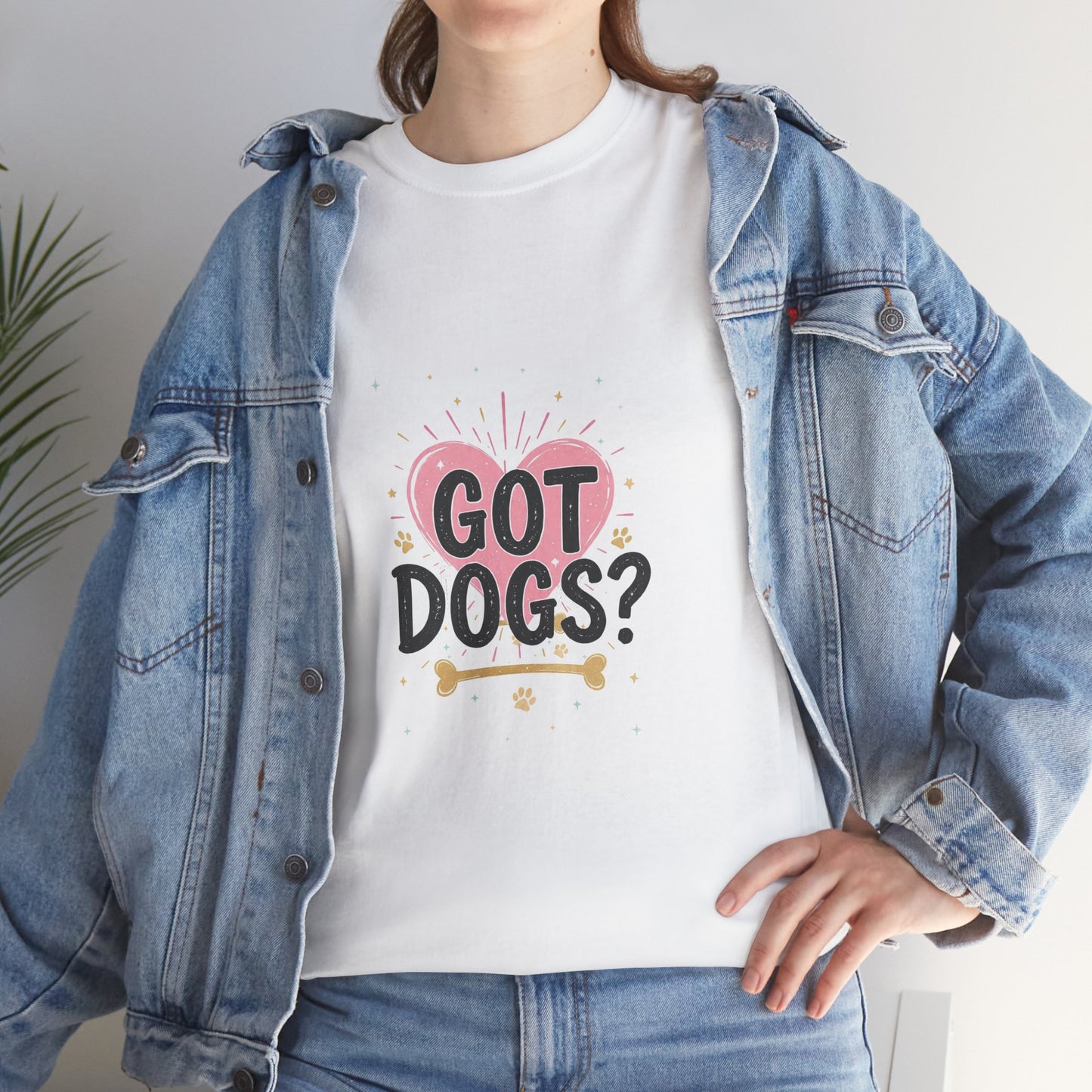 Got Dogs? White Dog Parent T-Shirt - Unisex Cotton Tee for Dog Moms & Dads